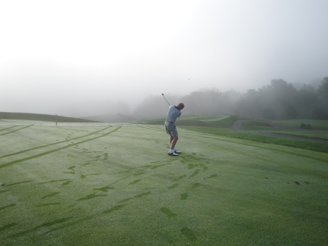 Misty golf with Roger